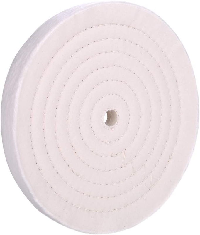 10 Inch Fine Cotton Buffing Polishing Wheel Bench Grinder wi