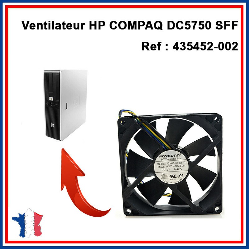 Ventilateur - Case Fan Hp Compaq Dc5750 Sff Foxconn (Ref : 435452-002)