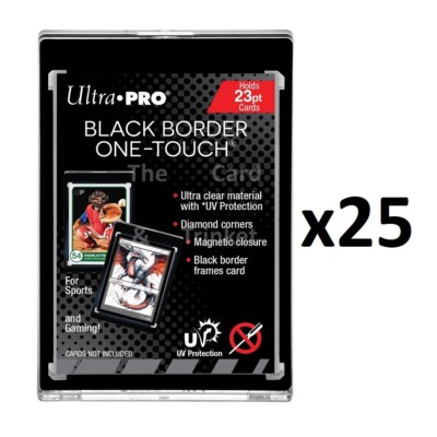 25x Ultra PRO One-Touch 23pt Magnetic Card Display Holder Standard Black