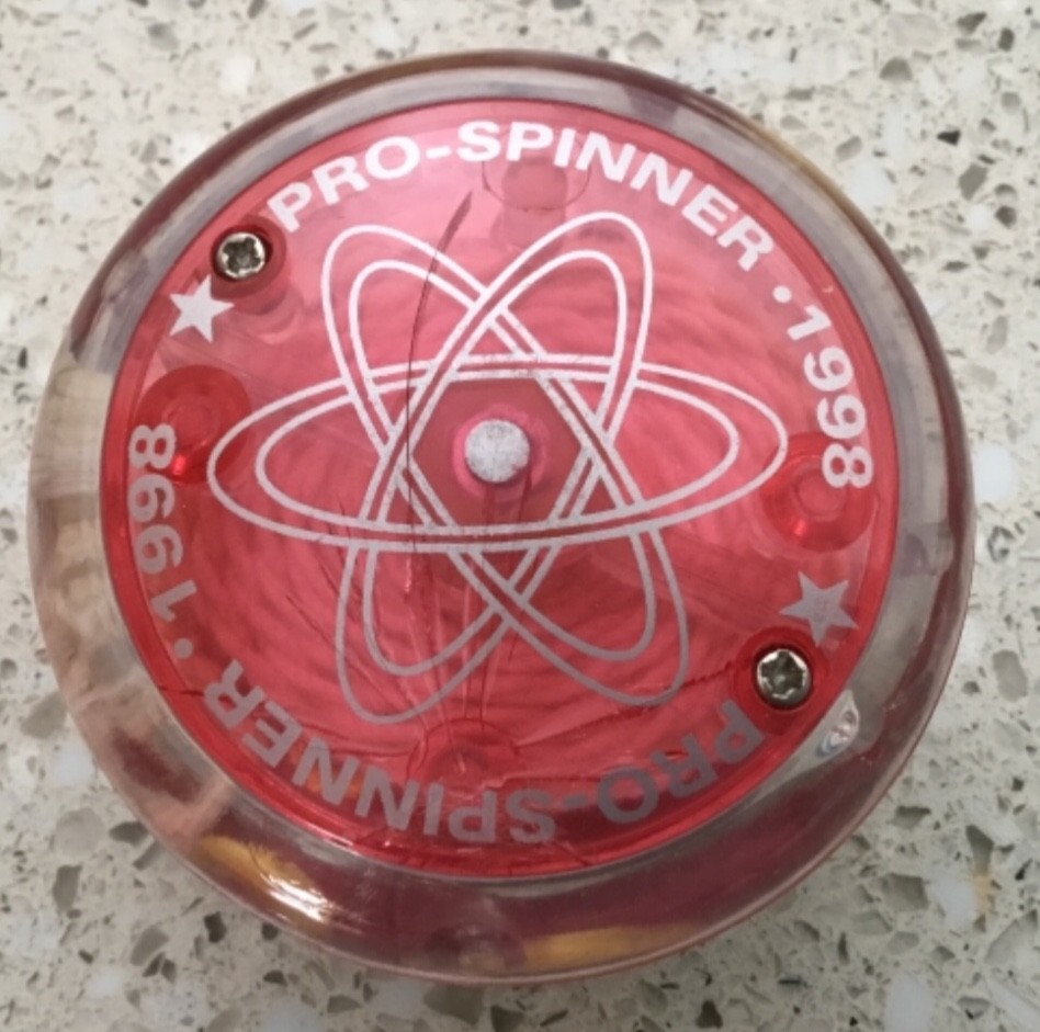 Hyper Yoyo Pro Spinner 1998 Color-Pink/Clear-Professional-Auto Return System