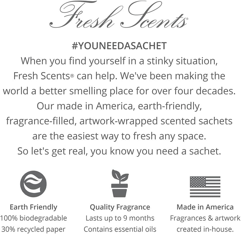 WILLOWBROOK Fresh Scents Scented Sachets - Paris