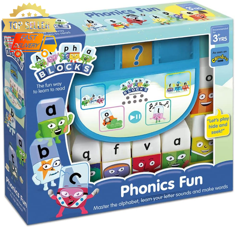 Phonics Learning Toy - Colorful Letter Cubes - Educational Toy for Kids 3+