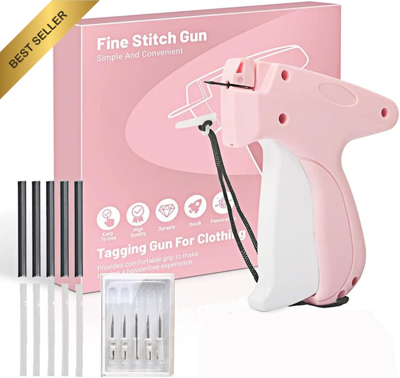 Handheld Stitch Gun for Clothes - Quick Clothing Fixer with 5 Needles, 2000 Fast