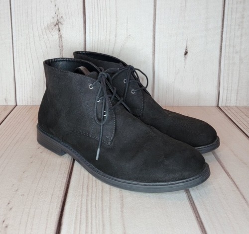 Old Navy Black Jack Desert Boot Faux Suede Lace-up Men's Size 12