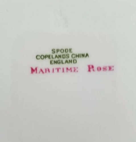 Spode Copelands China Maritime Rose Blue Dinner Plate 10.75