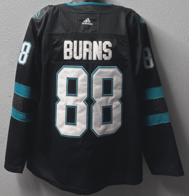 NHL San Jose Sharks # 88 Brent Burns Adidas Hockey Jersey Mens SZ: 50 Black Used