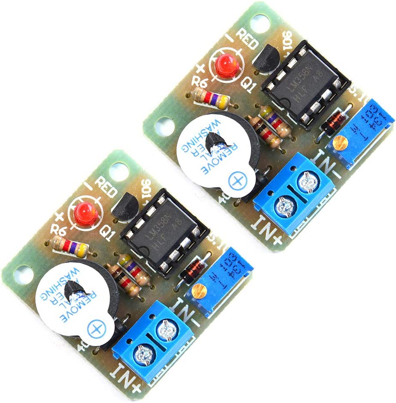 2Pcs 12V On-Board Battery Low Voltage Alarm Buzzer under Voltage Protection Modu