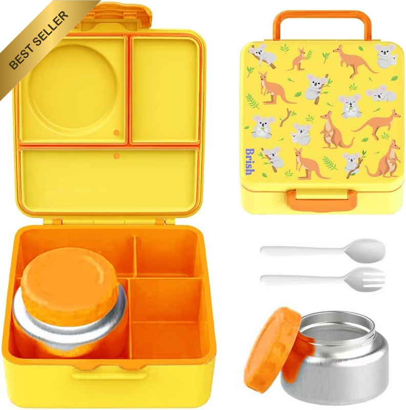 Insulated Lunch Box 1.8L – Leak-Proof Stainless Steel Food Jar with Removable Di
