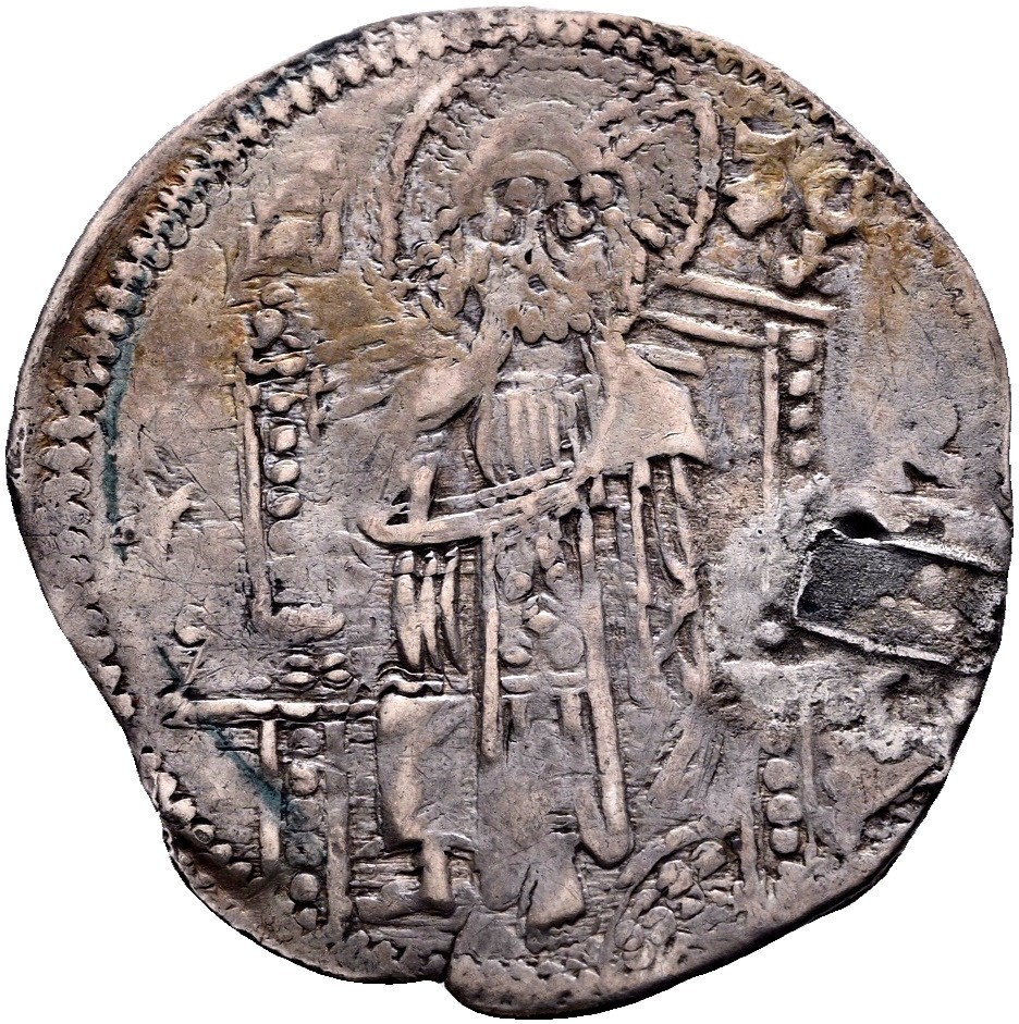 VENEZIA REPUBBLICA Grosso RARO Doge Antonio Venier (1382-1400) ARGENTO - Picture 3 of 4