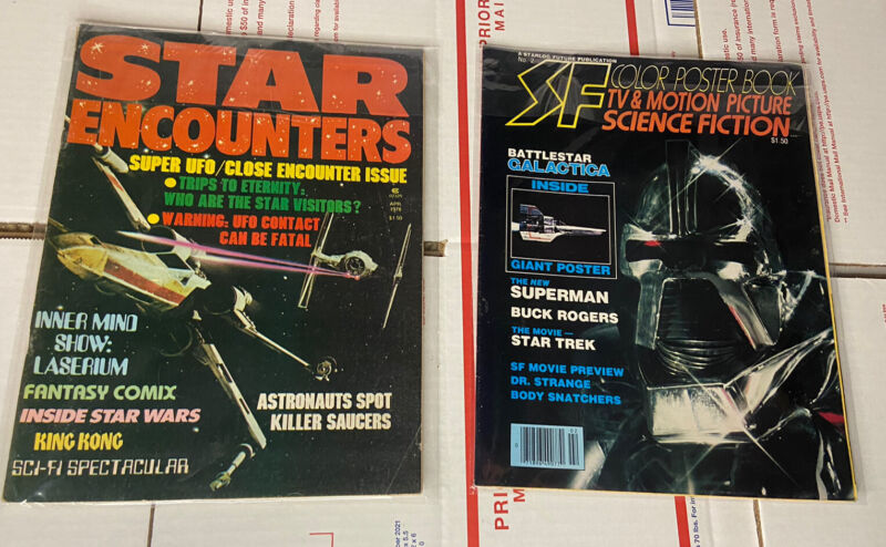 1978 SF Poster Book #2 Star Wars Battlestar Galactica Poster & Star Encounters
