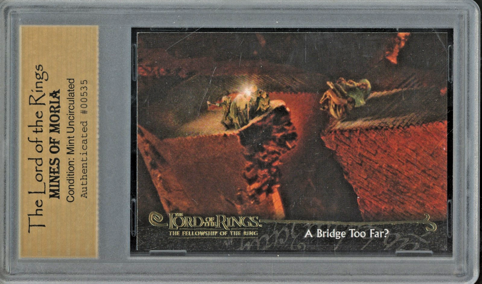 2001 Topps Lord Of The Rings #139 Mines Of Moria Mint Authentic Enterprises