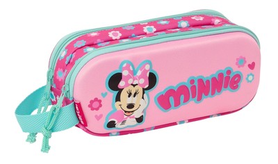 Safta Minnie Mouse 3D   Double 3D Pencil Case, Children's Pencil Case, Ideal for