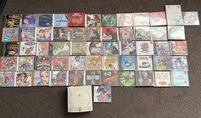 Sega Dreamcast Lot Of 57 Both US and JP games + JP Console. US Seller