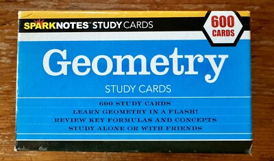 GEOMETRY Spark Notes 600 Study Cards 2004 Education Home School