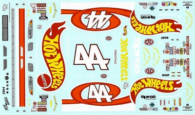 Powerslide 402 #44 Hot Wheels 1997 Kyle Petty 1/24 Nascar decal