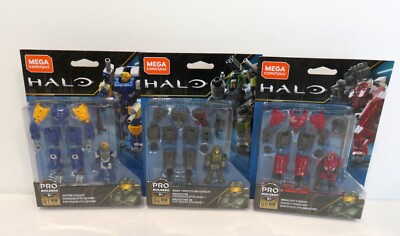Set of 3 Mega Construx HALO Mark 1 Breached Exosuit Sky fire Exosuit Brand New