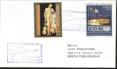 J) 1972 PARAGUAY, OPENS THE FLIGHTS ASUNCIÓN-SAO PAULO-RIO CASABLANCA-MUNICH-FRA