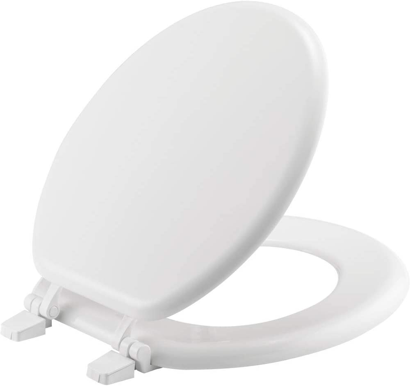 400TTA 000 Economy Toilet Seat, Durable Enameled Wood, ROUND