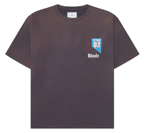 Pre-owned Rhude Off-road 02 Short Sleeve Tee Shirt Vintage Grey