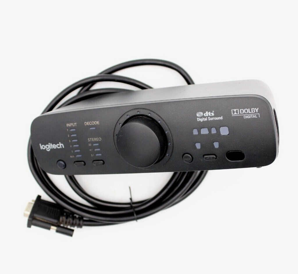 LOGITECH Z906 CONTROL POD CONSOLE CONTROLLER UNIT Z-906 THX Genuine Original LOGITECH Z906 CONTROL POD CONSOLE CONTROLLER UNIT Z-906 THX Genuine Original