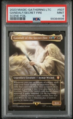 MTG Gandalf of the Secret Fire Scene FOIL Lord of the Rings (LTC) 507 PSA 9 Mint