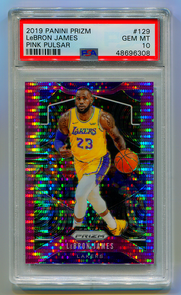 【希少】2019-20 Lebron James HYPER PRIZM 2019-20 Panini Prizm LeBron James #129 PSA 9 MINT