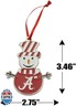 Alabama Crimson Tide Snowman Metal Christmas Ornament