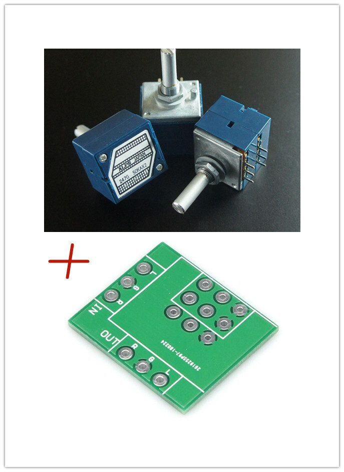 1pc ALPS RK27 50K x2 stereo volume potentiometer 2x3 6pins