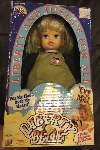 Liberty Belle Doll - recites opening of pledge!    Rare
