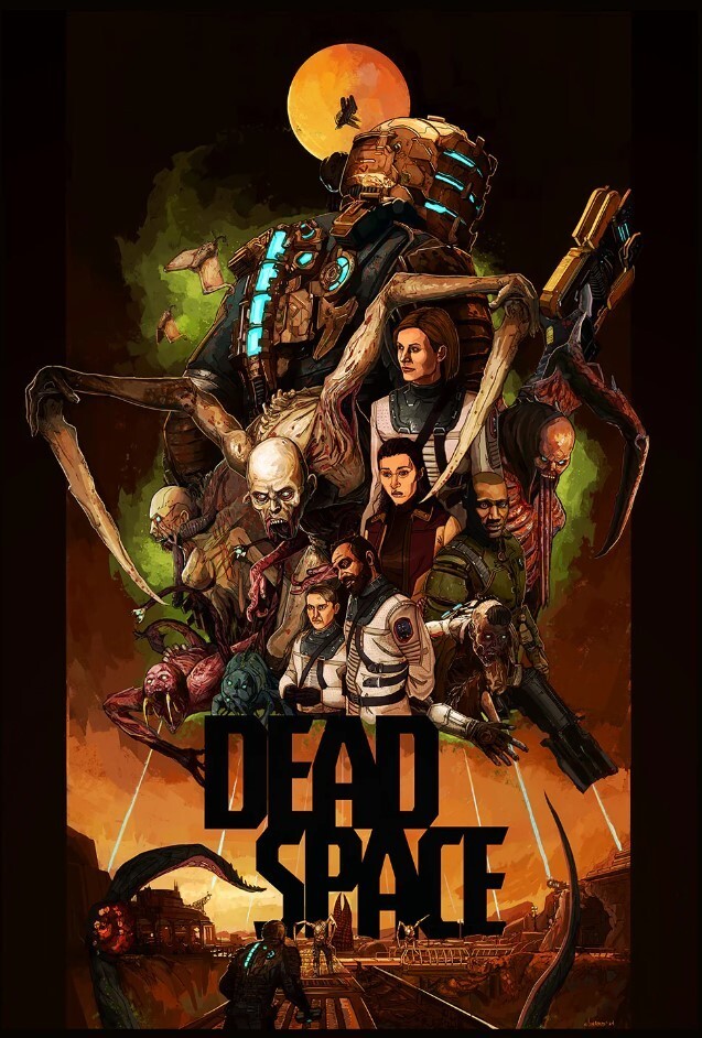 Dead Space Video Game Style Poster Giclee Print Art 13x19