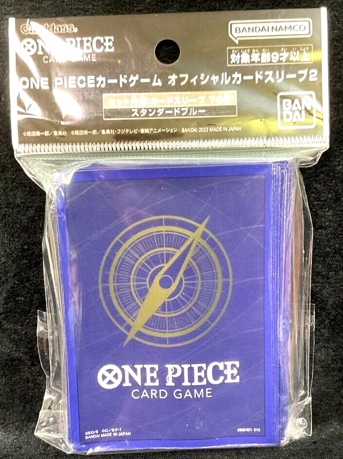 One Piece Official Card Sleeve Standard Blue 70 Sleeves