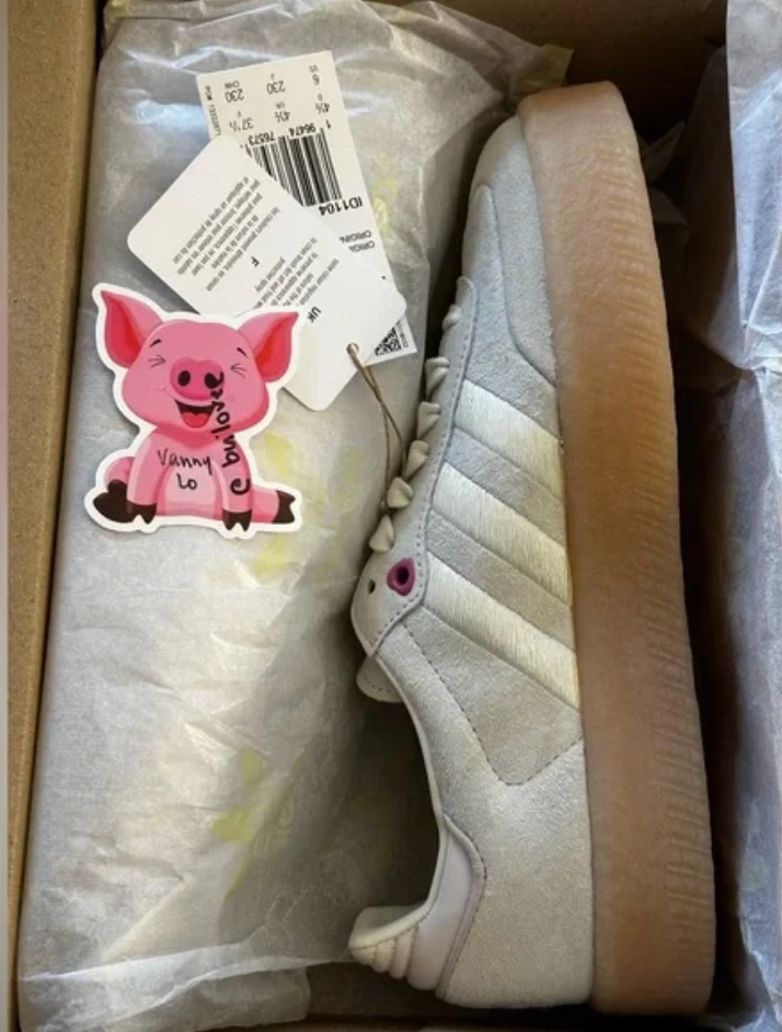 Pre-owned Adidas Originals Bnib Adidas Sambae Valentine Edition Tan/pink/gum - Womens 8.5