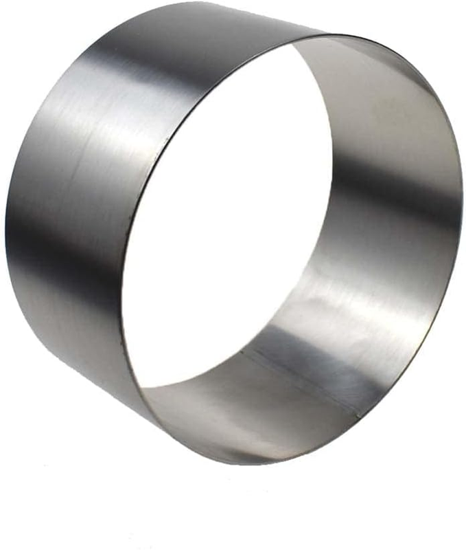 1PCS Mousse Ring Mold round Seamless Stainless Steel Molding (6Inches)