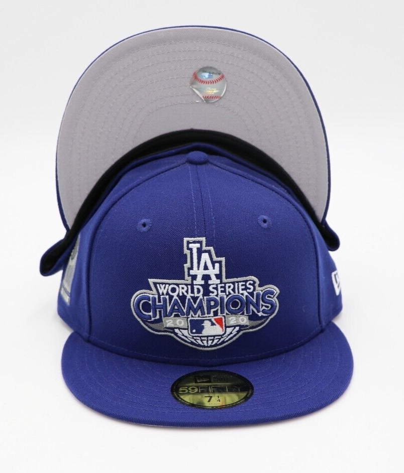 Бейсбольная кепка New Era 59Fifty Los Angeles LA Dodgers, чемпион Мировой серии 2020 года