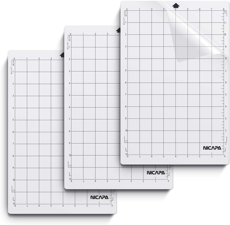Standard Grip Cutting Mat for Silhouette Portrait(8X12 Inch 3 Mats) Standard Adh