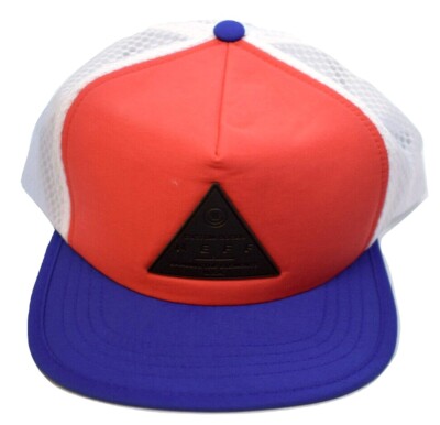 Neff Mens Red Blue White X Trucker Snapback Cap Hat New