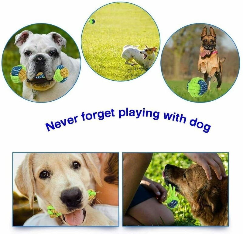 7 Pack Dog Chew Toys for Puppy Teething Chew Toys Rope Toys Squeaky Toys