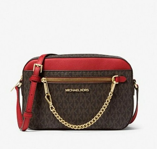 Michael Kors Jet Set Item Lg EW Chain Xbody Bag. NWT $398 | eBay