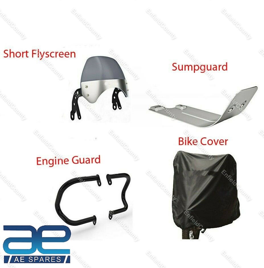 For Royal Enfield Interceptor 650 Accessories Combo Pack 4 Unit  