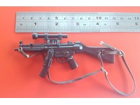 Protected By MP5 Warning Decal Sticker Pro Gun Security Submachine Gun Swat