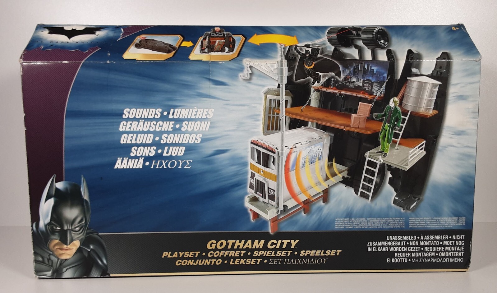 バットマン　DARK KNGHI4体セット Mattel, Batman The Dark Knight, Gotham City Playset, NEU/OVP