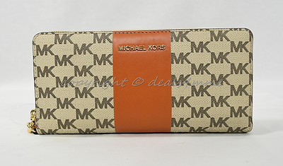 Michael kors sale center stripe wallet