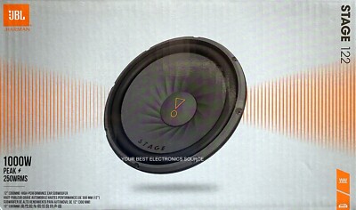 NEW JBL Stage122 '' Stage Series 12'' SVC Subwoofer, 4-Ohm, 250W RMS