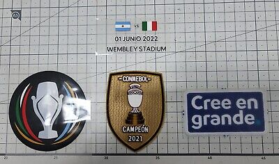 2022 Finalissima Argentina vs Italy No.10 MESSI Final Match day Details Patch