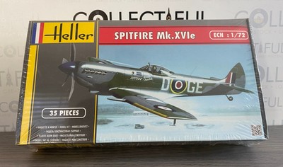 HELLER - SPITFIRE MK. XVIe - RAF FIGHTER - 1:72 MODEL PLANE KIT - SEALED  B5