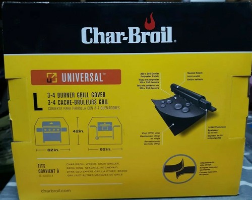 Char-Broil All-Season Series Grill Cover, 3-4 Burner: Large *Read Details*