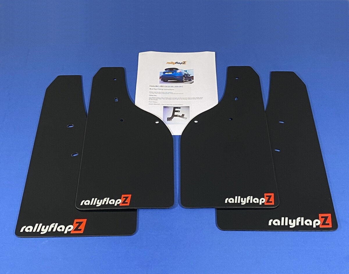 Ford Fiesta Mk7, Zetec S, ST180 Mudflaps Mud Flaps Guards & Fixings Black RFW&R eBay