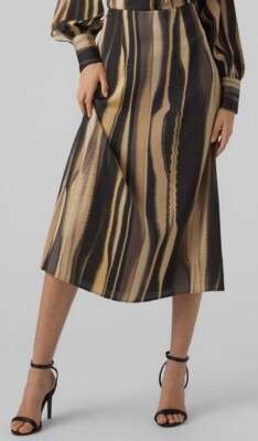 VERO MODA VMTAM TONJA HW 7/8 SKIRT WVN Black/Tonja