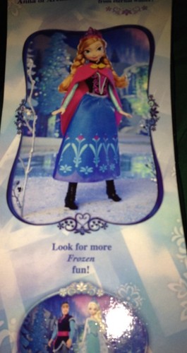 Disney Frozen Anna Doll  Wearing Original Outfit New In Box Ages 3+ kids toy