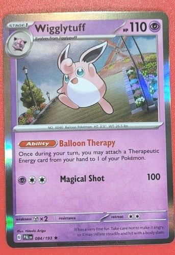 Wigglytuff 80 HP ポケモンカード JAPANESE WIGGLYTUFF HOLO POKEMON CARD NO. 040 HP80 LV.36
